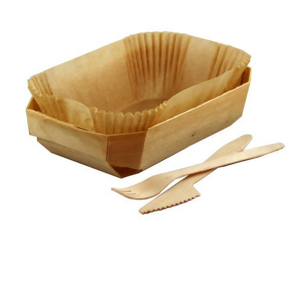 Barquette Cuisson en Bois - 350ml (200 UNITES)