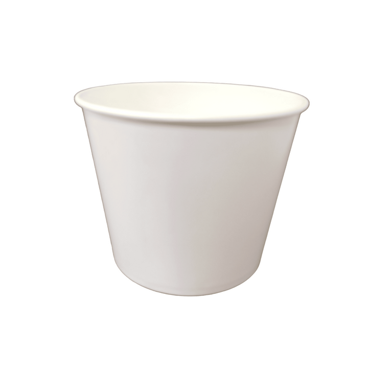 Bucket en carton blanc 85oz / 2500mL 18,8x14,7x14,7 avec couvercle (300 unités)