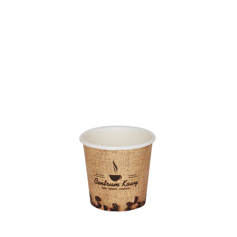 Gobelets carton sans plastique 10 cl / 4oz personnalisés
