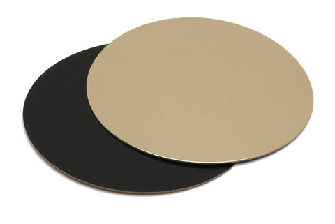 SUPPORT A PATISSERIE ROND DOUBLE FACE OR/NOIR - 9 tailles - (100 UNITES)