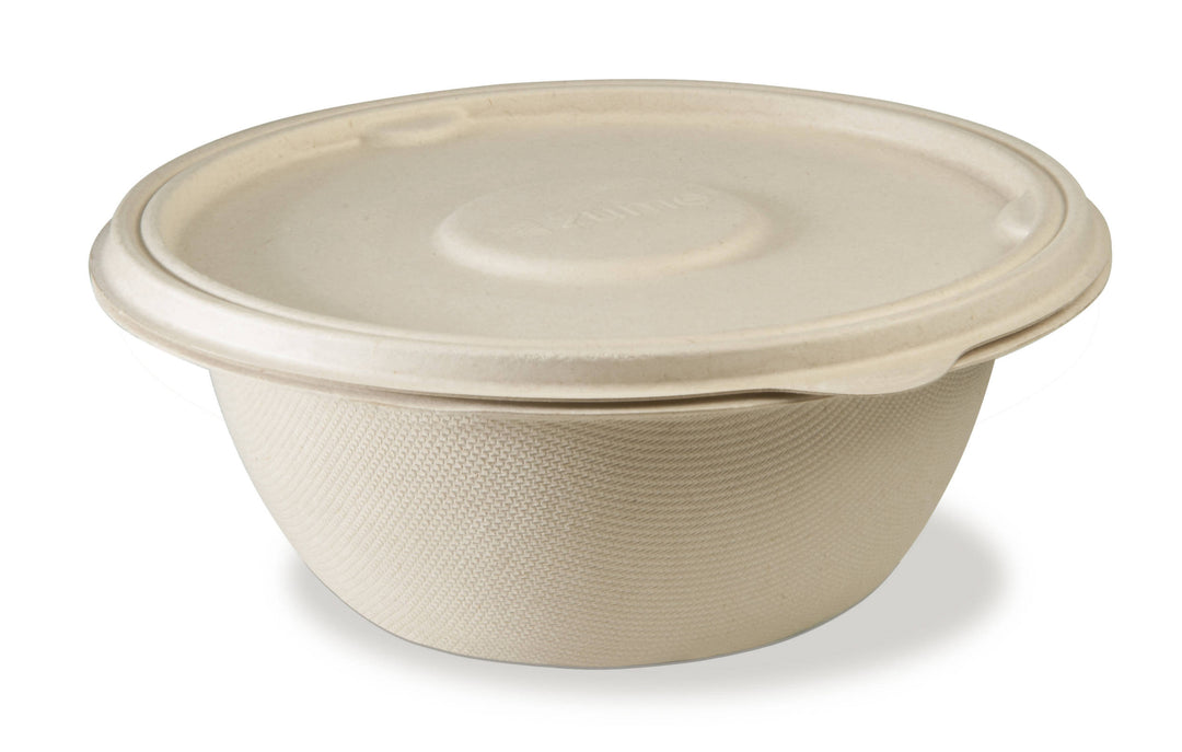 Bols ronds / saladiers ZUME 750ml avec couvercle (600 unités)