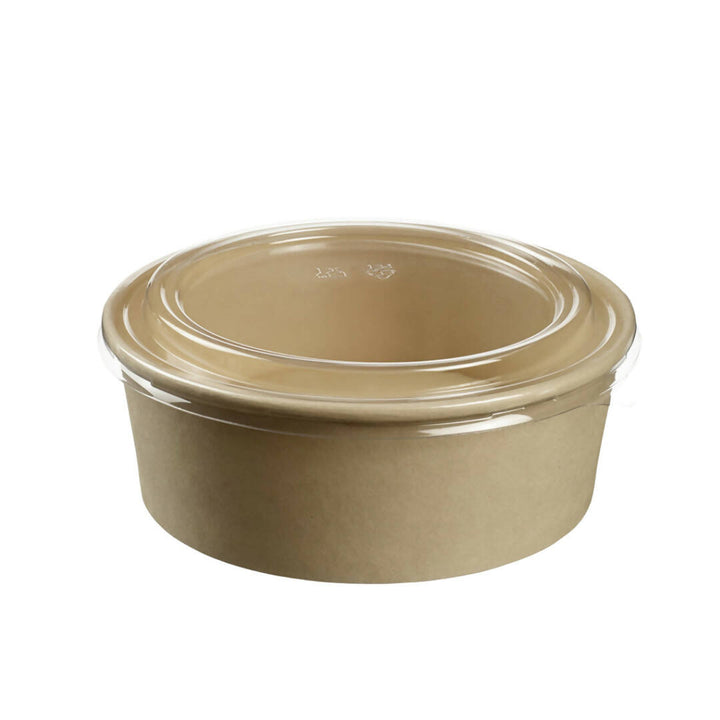 300 Saladiers en fibre de bambou + Couvercle - 750 ml