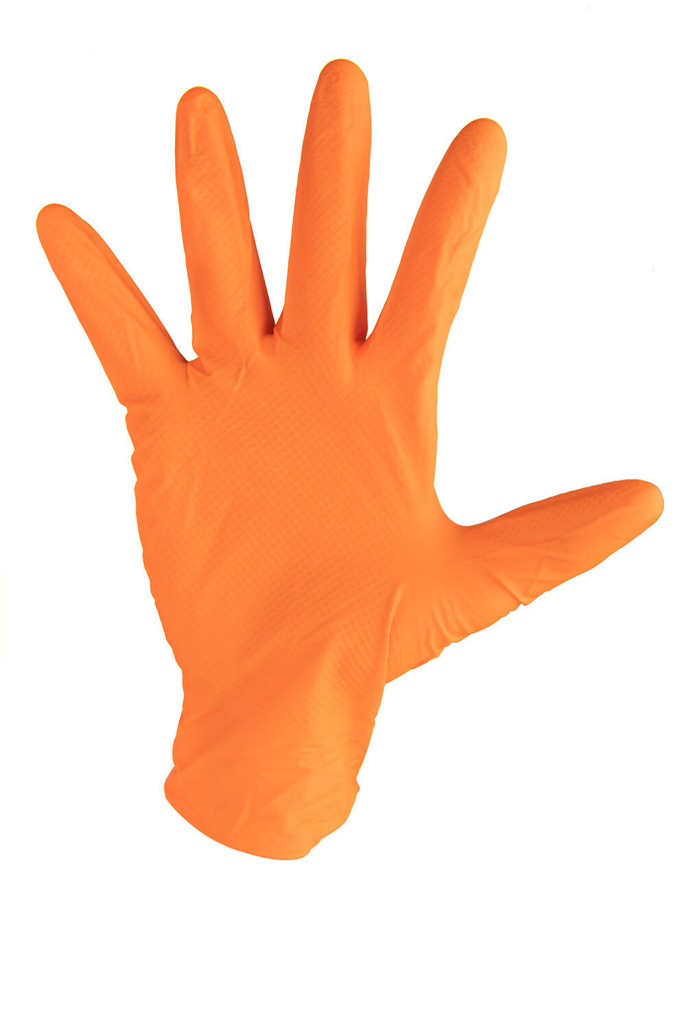 Gant Nitrile non poudré Orange - Taille S - 1 carton de 10 boites de 100 gants : 1000 gants au total