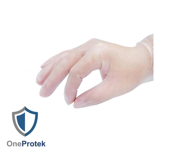 Gant vinyle non poudré transparent - Taille S Boite de 100 gants, colis de 10 boites - Total : 1000 unités