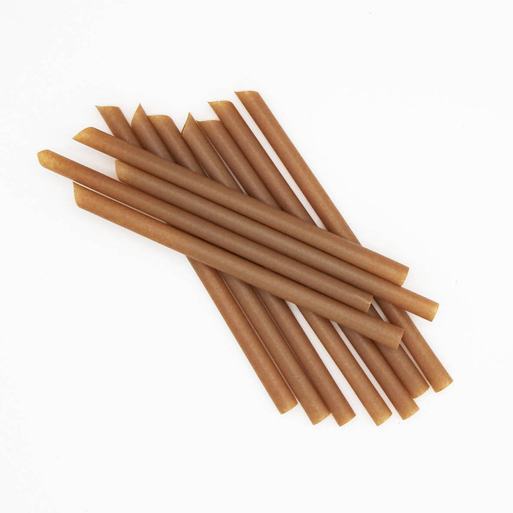 Pailles canne à sucre bubble tea 12X210 mm