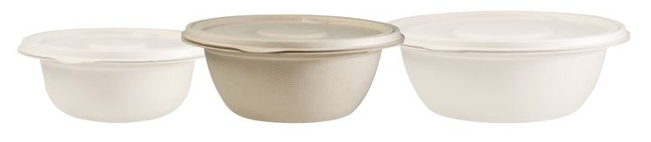 Bols ronds / saladiers ZUME 750ml avec couvercle (600 unités)