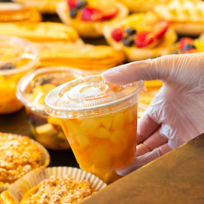 Pot à dessert avec couvercle 8 oz / 230 mL