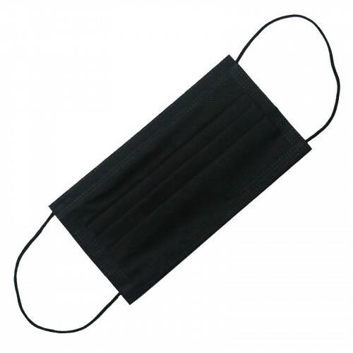 Masques chirurgicaux type 2R Noir - Auriol Made in France - 40 boites de 50 masques - Total 2000 unités