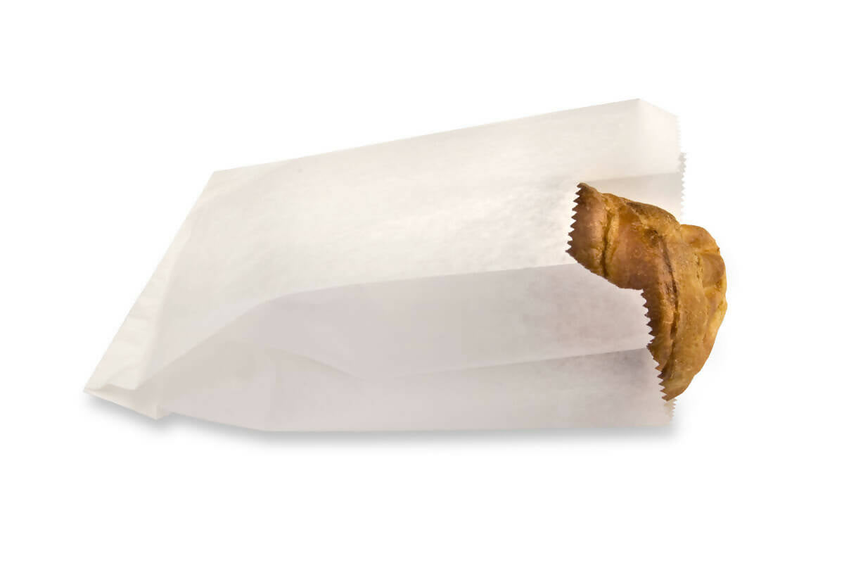 Sachet Viennoiserie Papier Kraft Blanc - 6 tailles