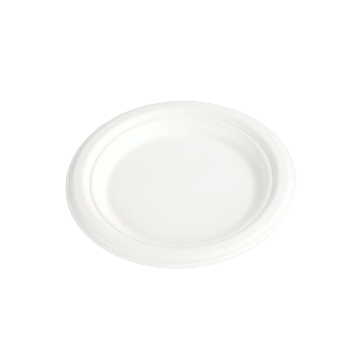 Assiette ronde en pulpe de canne Ø25,8x2,0