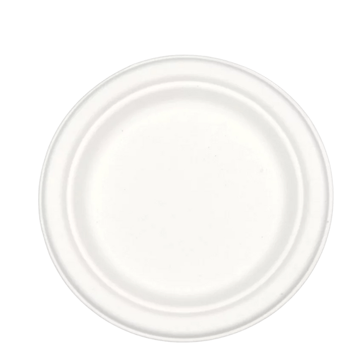 Assiette ronde en pulpe de canne Ø22,5x1,9 