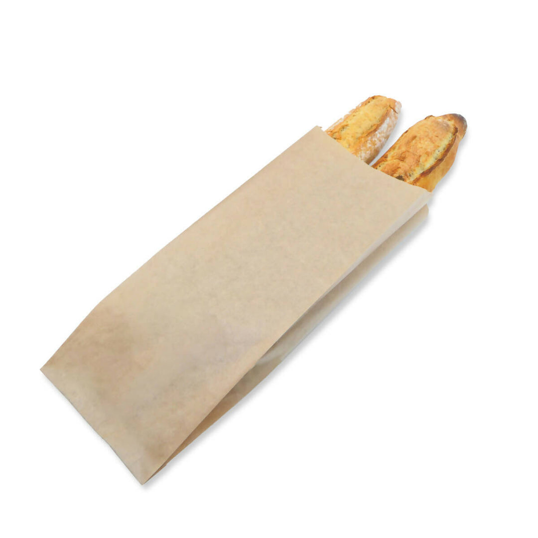 Sac en papier kraft 2 baguettes 13,5x51x6cm