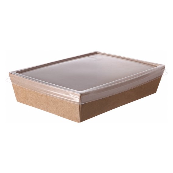 Barquette frites 18,4 x 13 x 4,2 cm en kraft brun (400 unités)