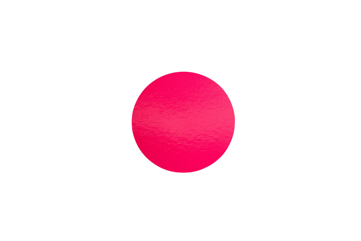 SUPPORT A PATISSERIE ROND DOUBLE FACE FUCHSIA/NOIR - 3 tailles (50 UNITES)