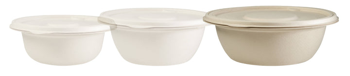 Bols ronds / saladiers ZUME 1.000ml avec couvercle (400 unités)