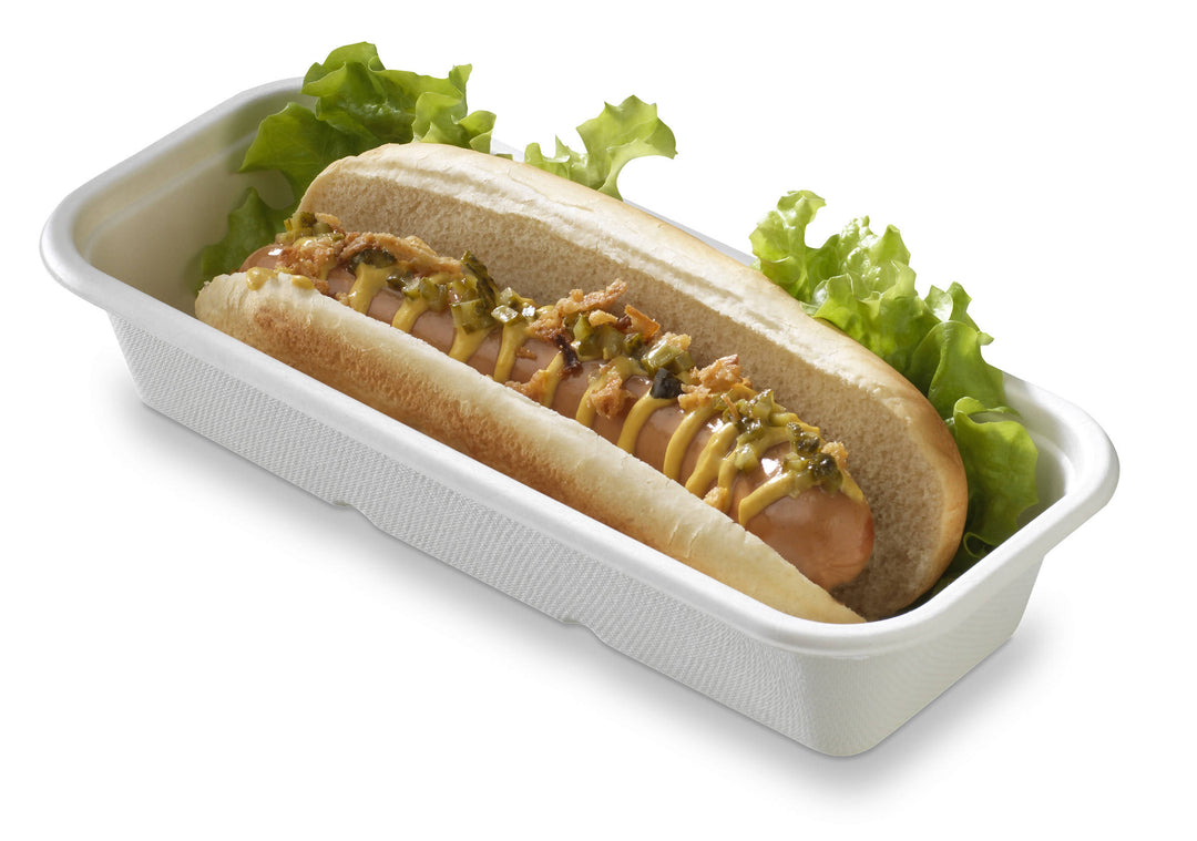 Emballage hot dog avec couvercle (600 unités)