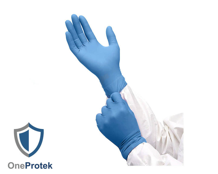 Gant Nitrile Bleu non poudré - Taille S - Lot de 10 boites de 100 Gants : 1000 pièces total