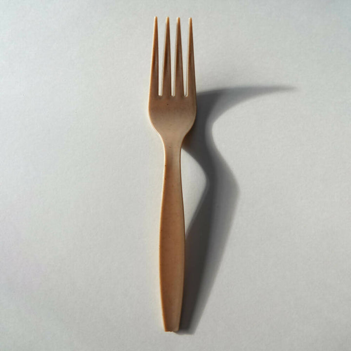 1000 Fourchettes réutilisables en fibre de canne à sucre