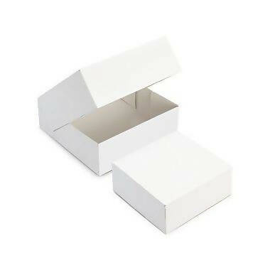 Boite pâtissière en carton Blanc Recyclable - 8 tailles (50 UNITES)