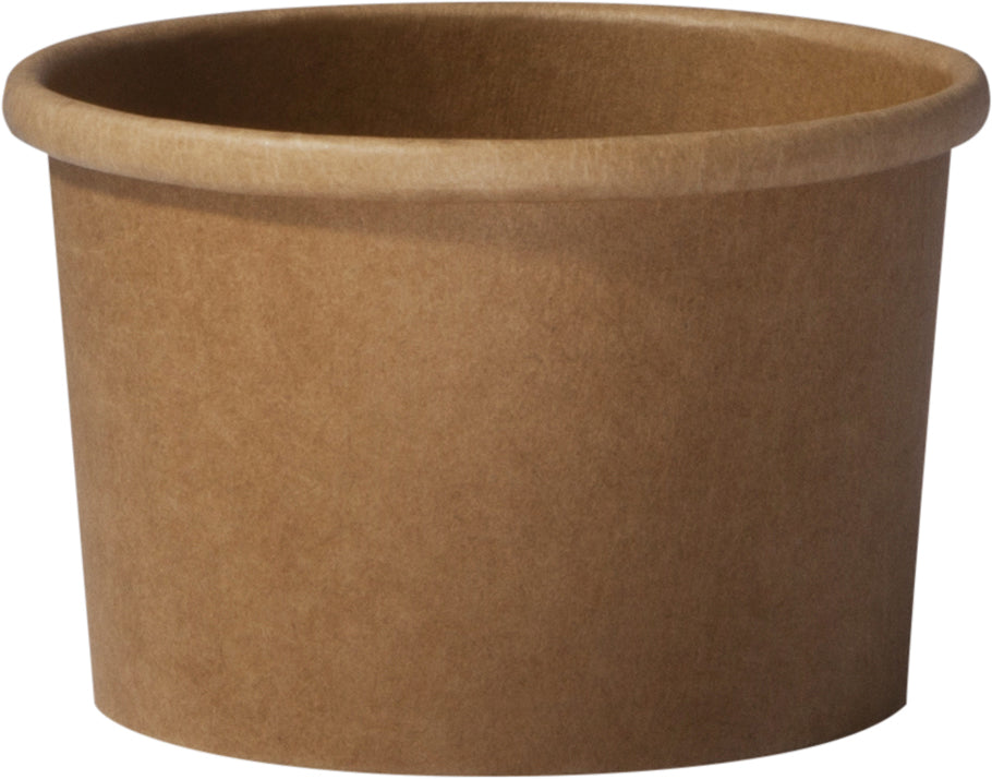 Bols à soupe 240 ml carton blanc/brun sans couvercle (500 unités)