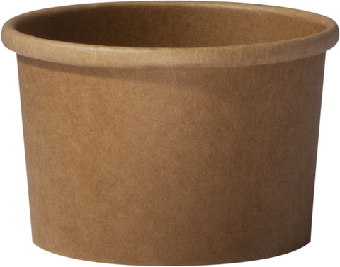 Bols à soupe 240 ml carton blanc/brun sans couvercle (500 unités)