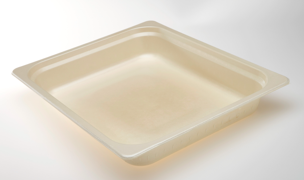 Plateau en cellulose moulée 325x265x52 mm (une palette minimum)