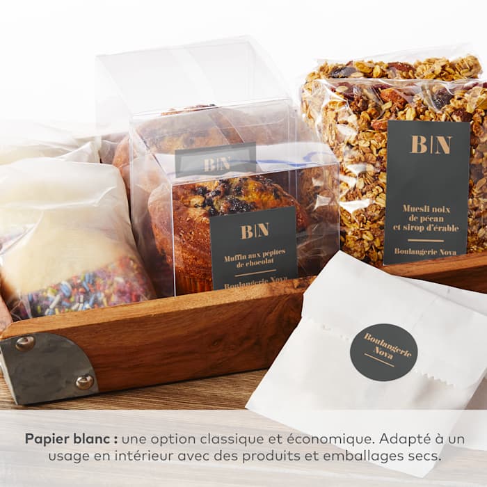 Étiquettes emballages à personnaliser avec votre logo
