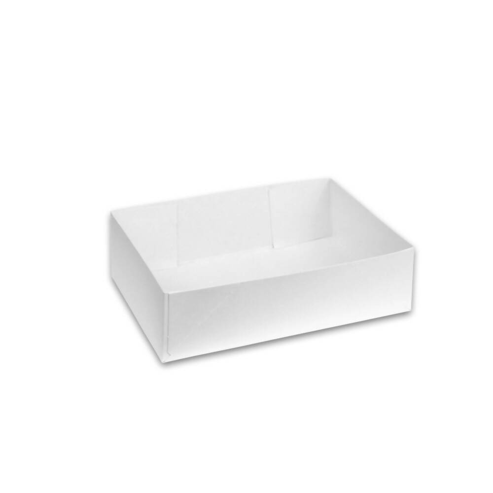 Caissette Pâtissière Carton Blanc Recyclable - 6 tailles (100 UNITES)