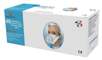 Masque FFP2 Bec de Canard - Lot de 10 Boites de 40 masques - 400 Masques au total