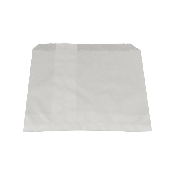 Sachets frites 11 x 12 cm en kraft blanc ingraissable (3000 unités)