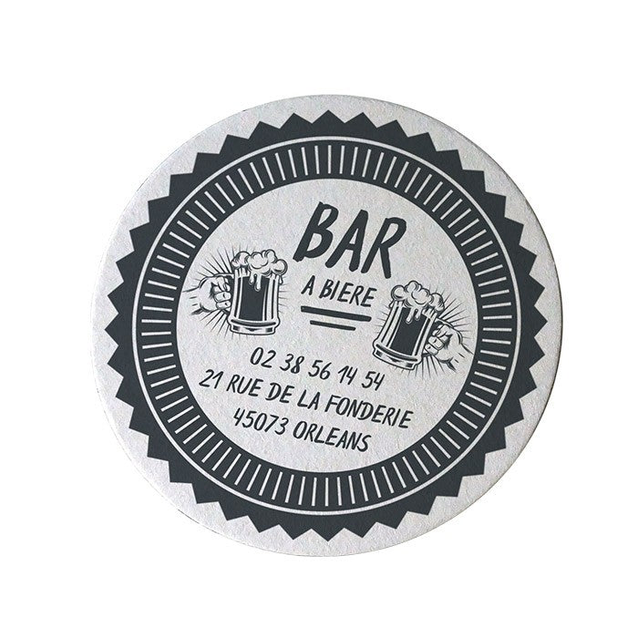 Dessous de verre personnalisés ronds
