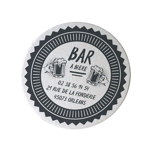 Dessous de verre personnalisés ronds
