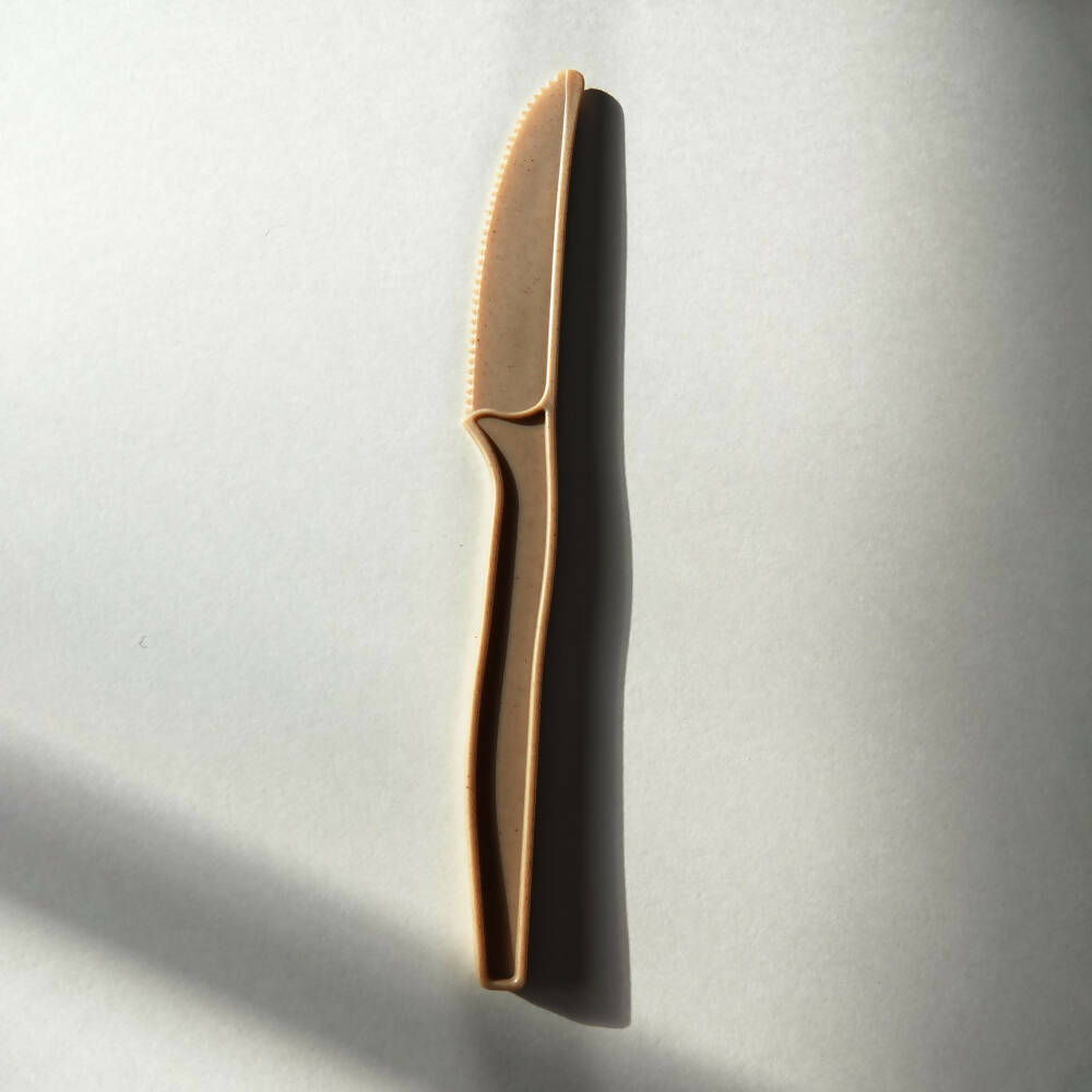 1000 Couteaux réutilisables en fibre de canne à sucre