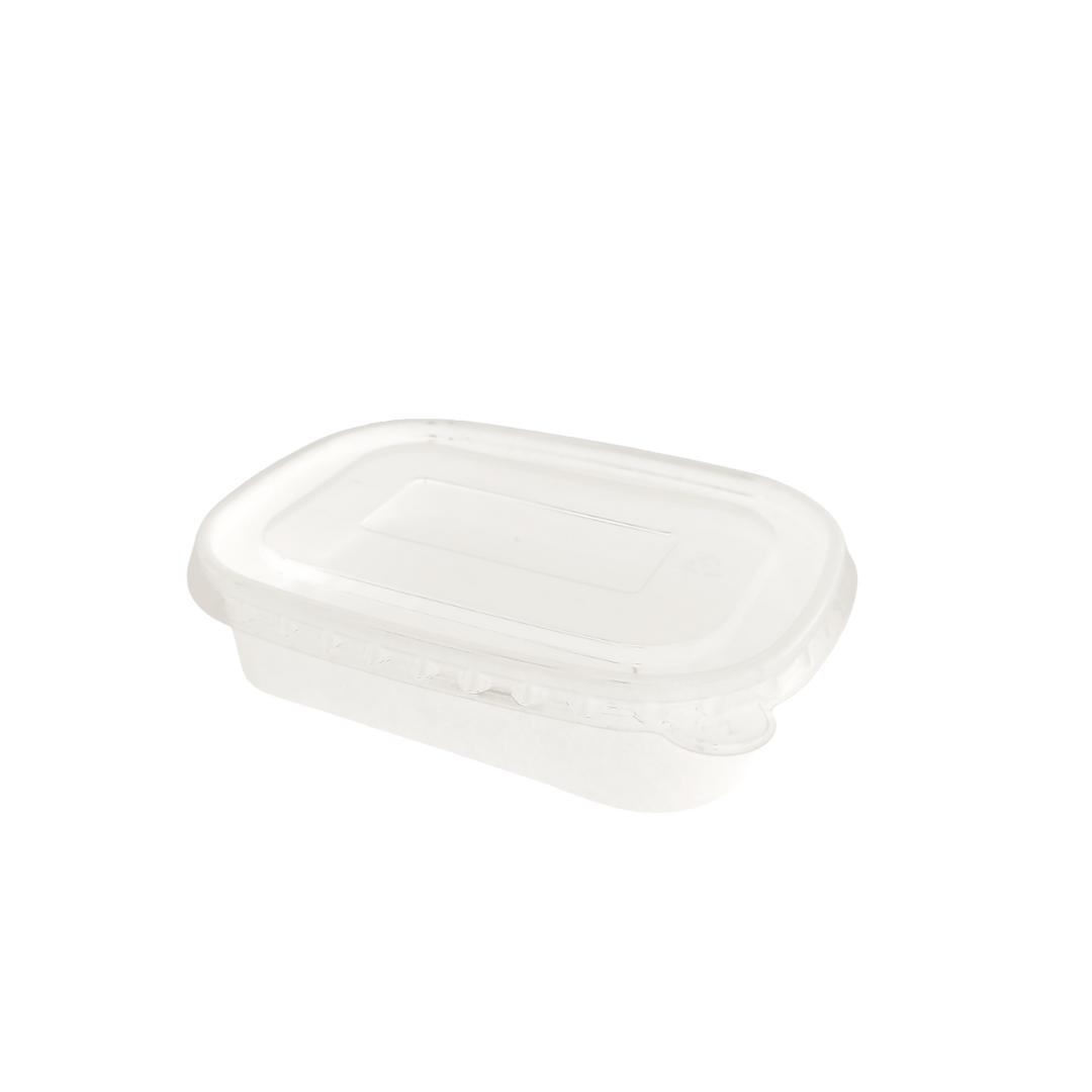 Bol kraft rectangulaire blanc 500 mL 17,3x12,1x4,1 (300 unités)