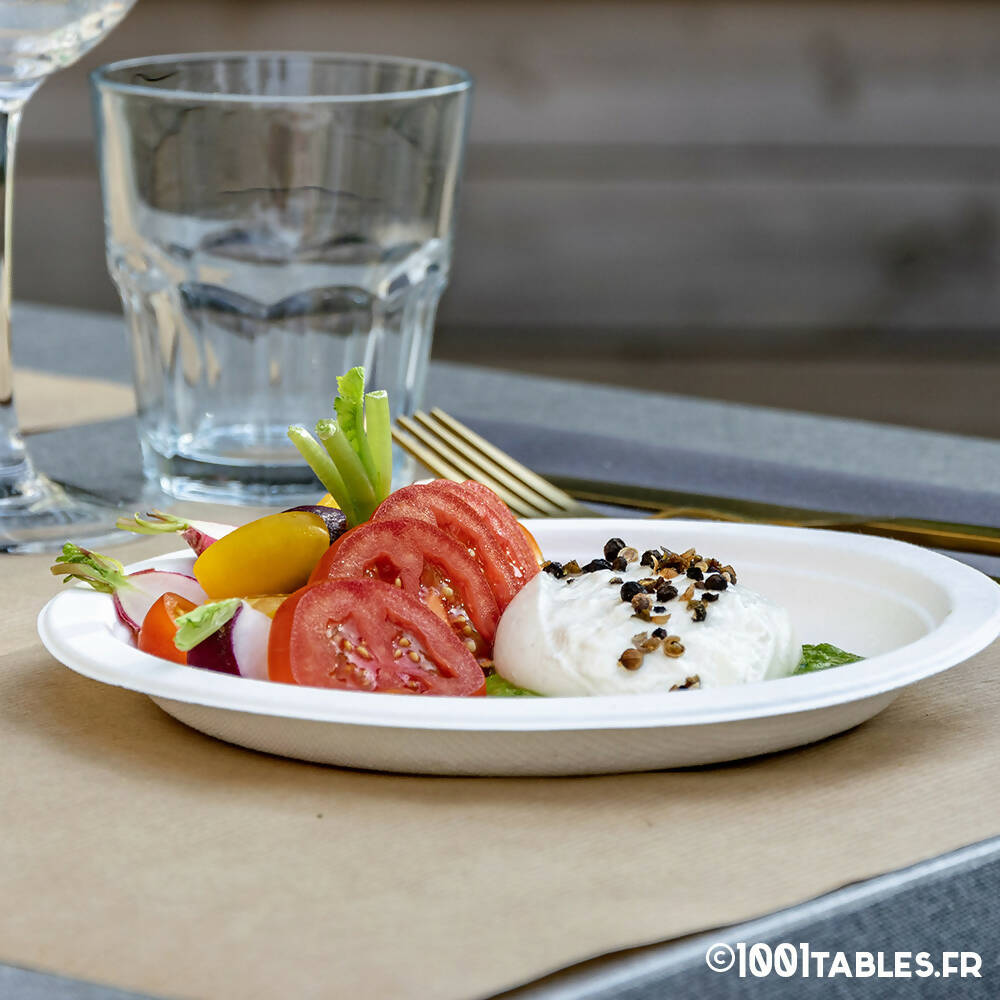 Assiette Canne à Sucre Ronde Ø22cm